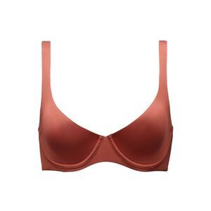 CUUP The Scoop Silky Smooth Microfiber Bra in Clay Red Orange size 34C